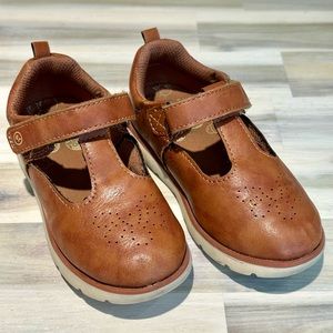 Surprize Stride Rite Heritage Collection Brown Sienna Velcro Mary Janes Size 9